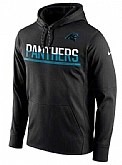Men's Carolina Panthers Nike Sideline Circuit Pullover Performance Hoodie Black FengYun,baseball caps,new era cap wholesale,wholesale hats